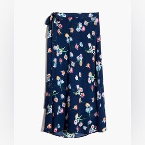 Floral Wrap Skirt Madewell Like New